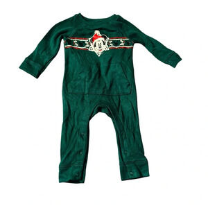 Disney Jumping beans Christmas Mickey Mouse pajamas size 0-3 months